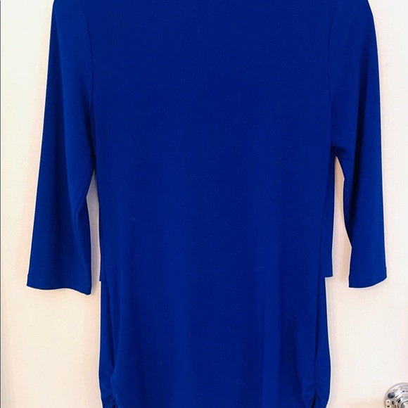 Joseph Ribkoff Royal blue pleated tunic - Picture 8 of 10